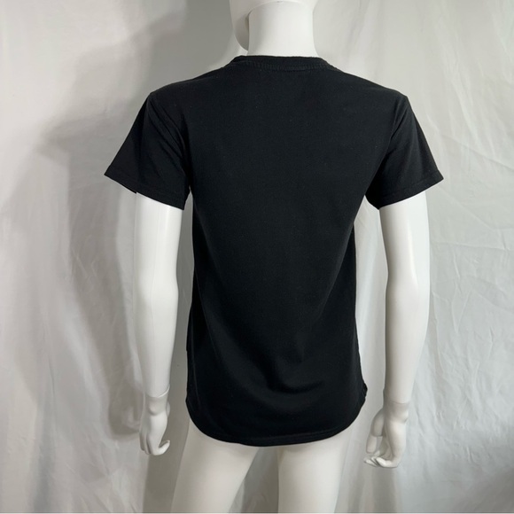 Brisco Brands Black Skeleton on Flamingo Float Short Sleeve Tee - Picture 6 of 7